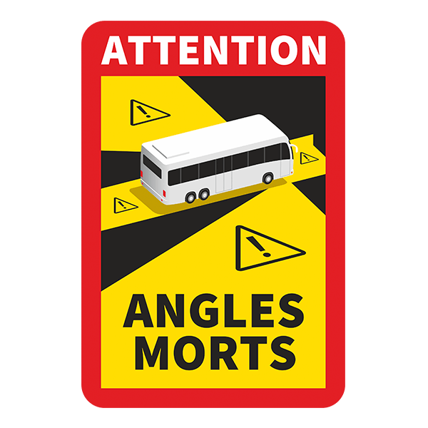 Car & Motorbike Stickers: Dead Angles Buses 0