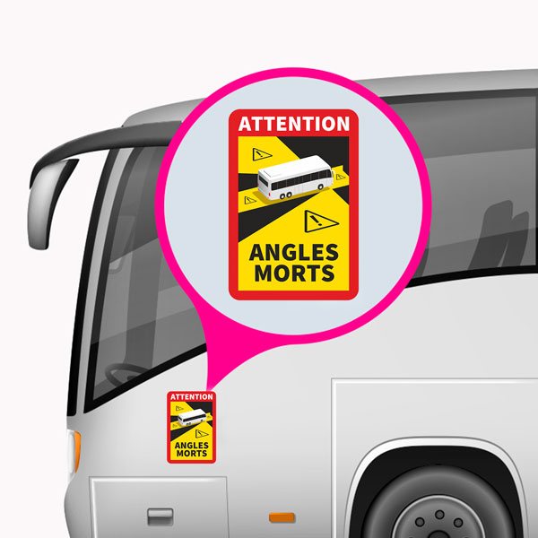 Car & Motorbike Stickers: Dead Angles Buses