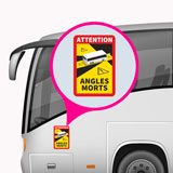 Car & Motorbike Stickers: Dead Angles Buses 4