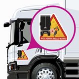 Car & Motorbike Stickers: Signal Transport of Goods Trailers  4
