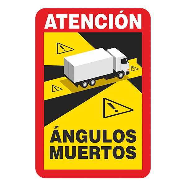 Car & Motorbike Stickers: Attention Dead Angles for Trucks