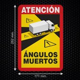 Car & Motorbike Stickers: Attention Dead Angles for Trucks 3