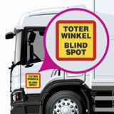 Car & Motorbike Stickers: Toter Winkel Blind Spot German 3