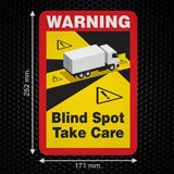 Car & Motorbike Stickers: Warning, Blind Spot Take Care Truck 3