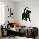 Wall Stickers: Silhouette Funny cat 3
