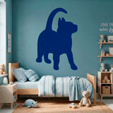 Wall Stickers: Silhouette Funny cat 8