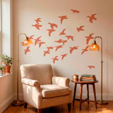 Wall Stickers: Flock birds 5