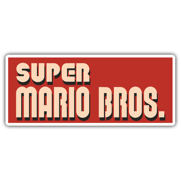Car & Motorbike Stickers: Super Mario Bros Logo