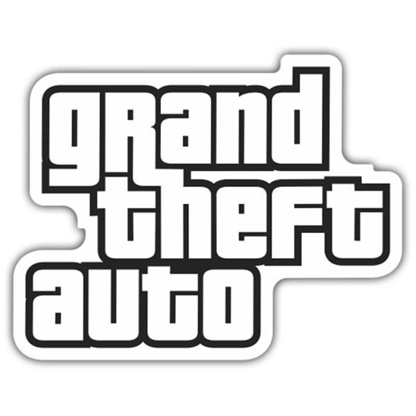 Car & Motorbike Stickers: Grand Theft Auto Logo 0