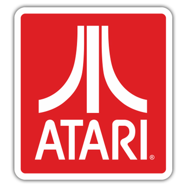 Atari Logo sticker 3 x 8. Buy 3 stickers, GET ONE FREE! 