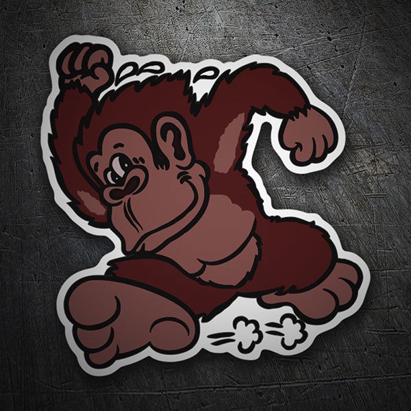 Car & Motorbike Stickers: Donkey Kong retro 1