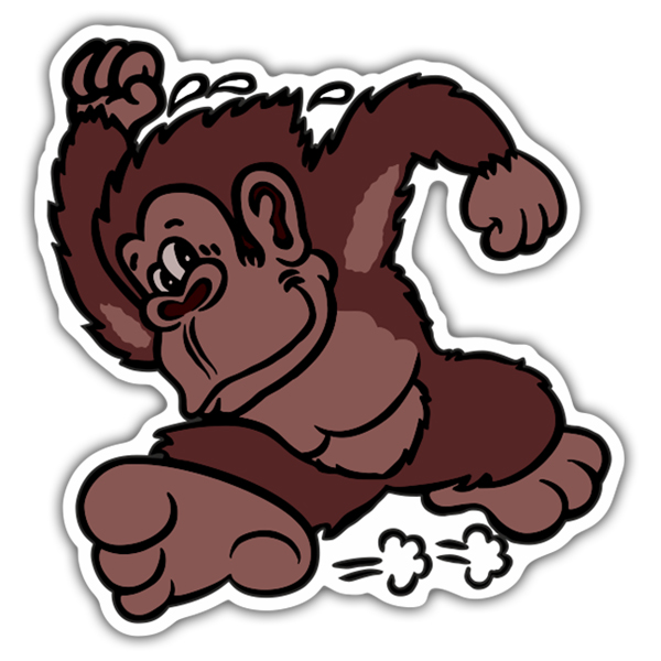 Car & Motorbike Stickers: Donkey Kong retro
