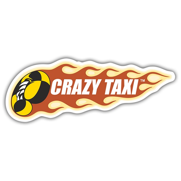 Car & Motorbike Stickers: Crazy Taxi