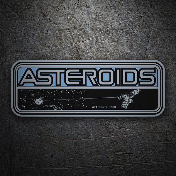 Car & Motorbike Stickers: Asteroids 1980