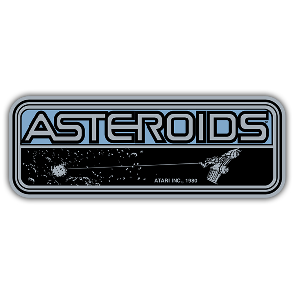 Car & Motorbike Stickers: Asteroids 1980