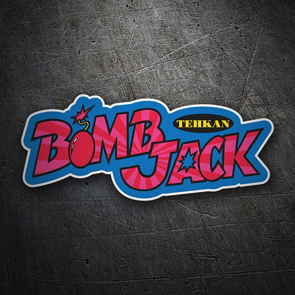Car & Motorbike Stickers: Bomb Jack Logo with Retro Style