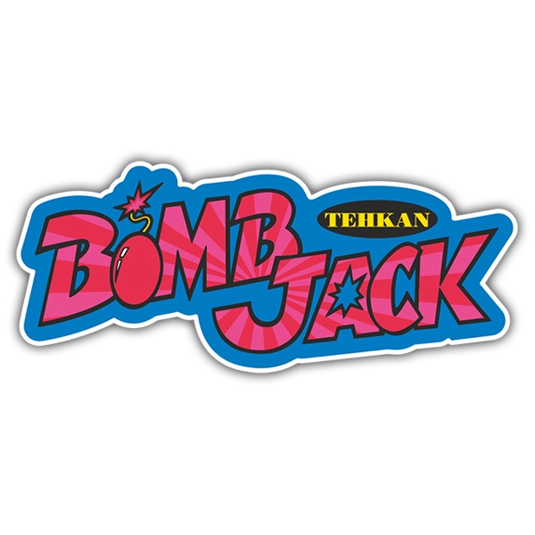 Car & Motorbike Stickers: Bomb Jack Logo with Retro Style