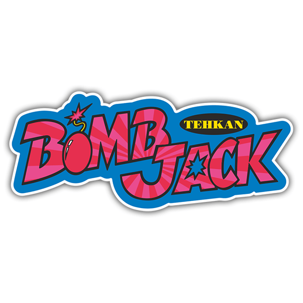 Car & Motorbike Stickers: Bomb Jack Logo with Retro Style