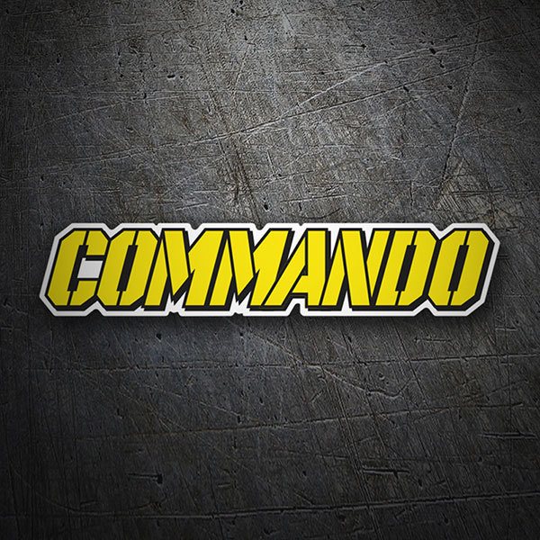 Car & Motorbike Stickers: Commando in Military Style