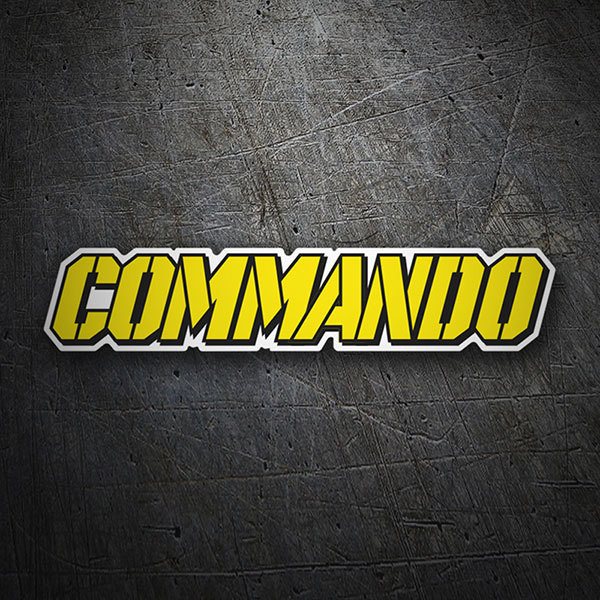 Car & Motorbike Stickers: Commando Logo