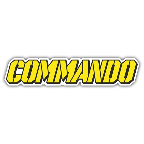 Car & Motorbike Stickers: Commando in Military Style