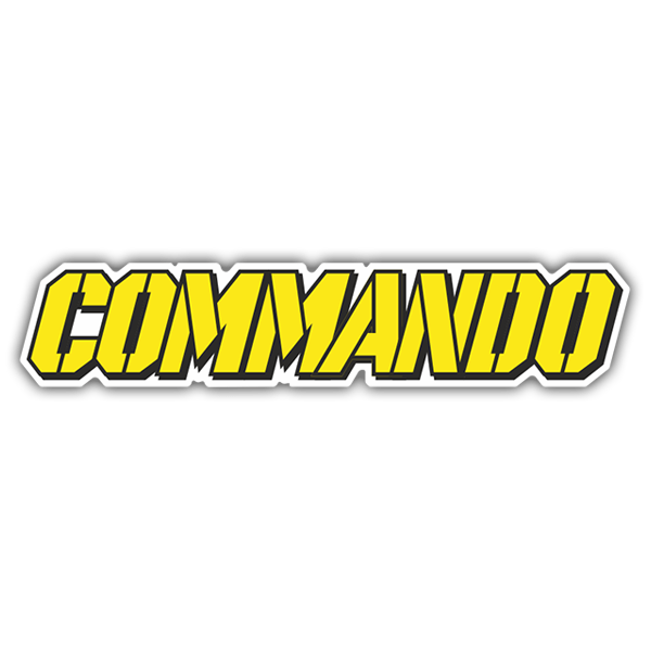Car & Motorbike Stickers: Commando in Military Style