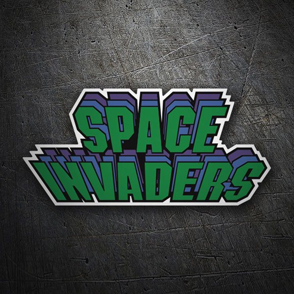 Space Invaders Layered Logo 0