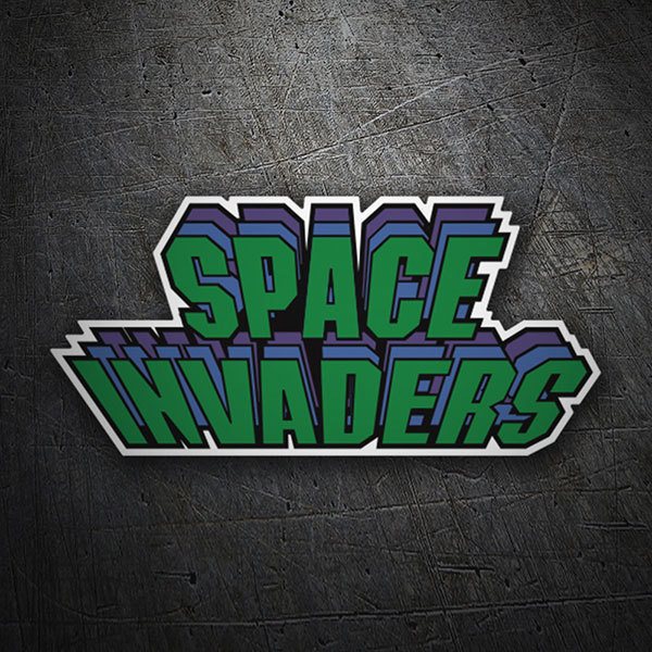 Car & Motorbike Stickers: Space Invaders Triple