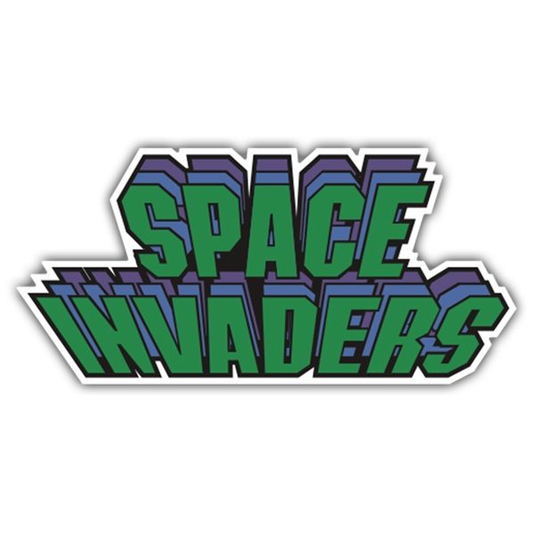 Car & Motorbike Stickers: Space Invaders Triple