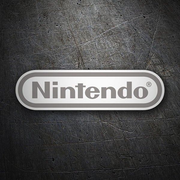 Car & Motorbike Stickers: Nintendo Logo gris