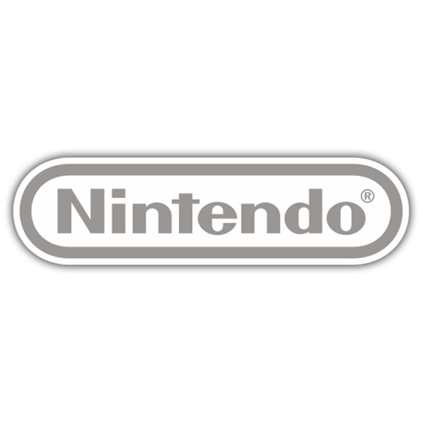 Car & Motorbike Stickers: Nintendo Logo gris