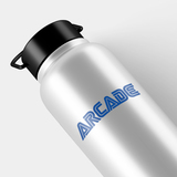 Car & Motorbike Stickers: Word Arcade in Retro Typography 3