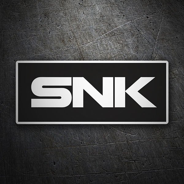 Car & Motorbike Stickers: SNK Logo in Large and Stylized Letters