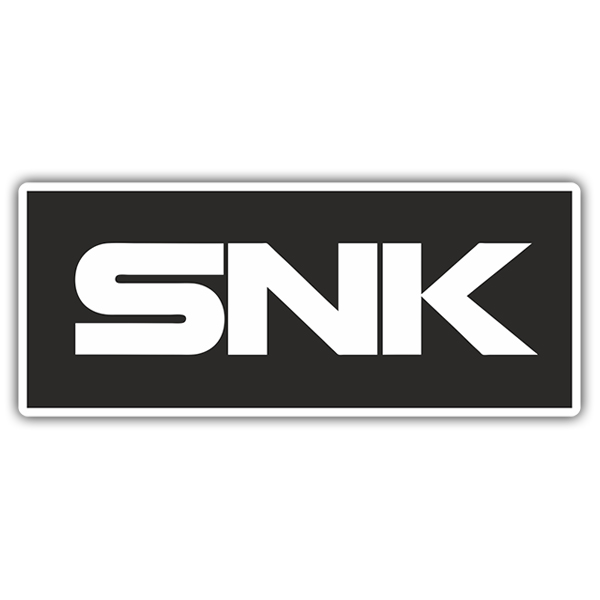 Car & Motorbike Stickers: SNK Logo in Large and Stylized Letters