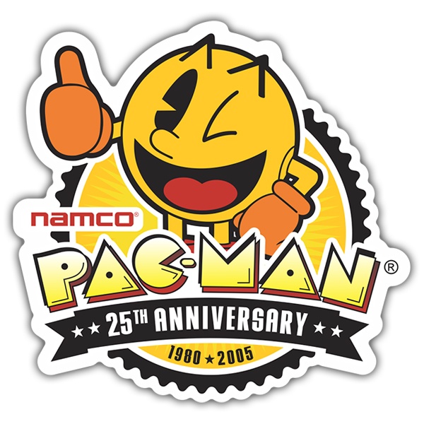 Car & Motorbike Stickers: Pac-Man 25th Anniversary