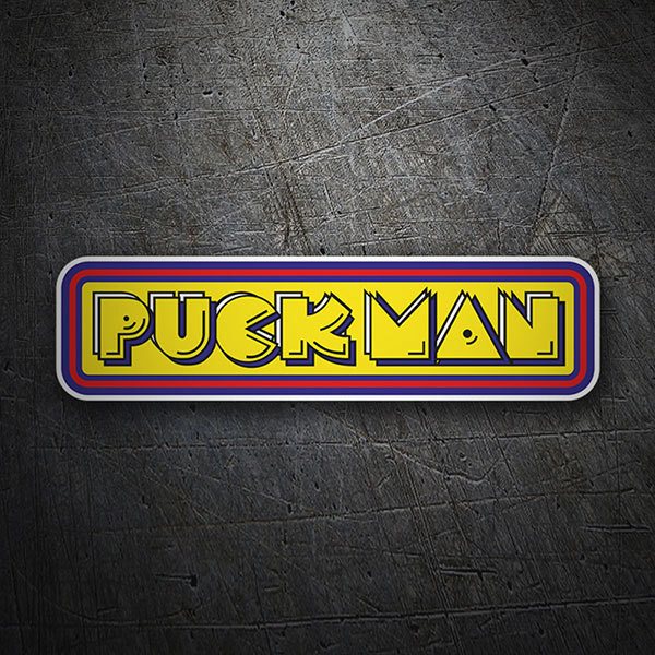 Car & Motorbike Stickers: Puck-Man Logo 1