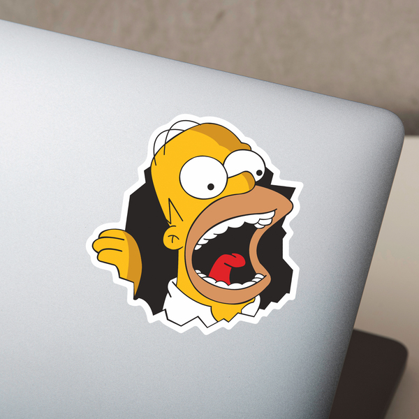 Car & Motorbike Stickers: Homer eats walls