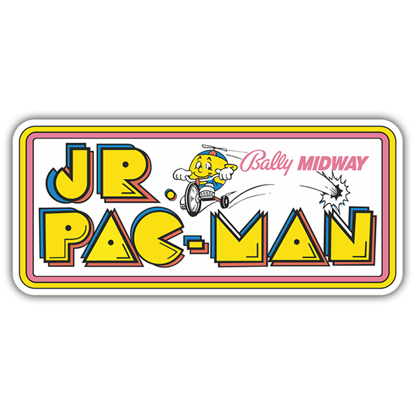 Car & Motorbike Stickers: Jr. Pac-Man