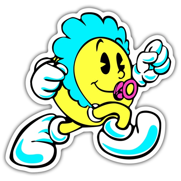 Car & Motorbike Stickers: Baby Pac-Man