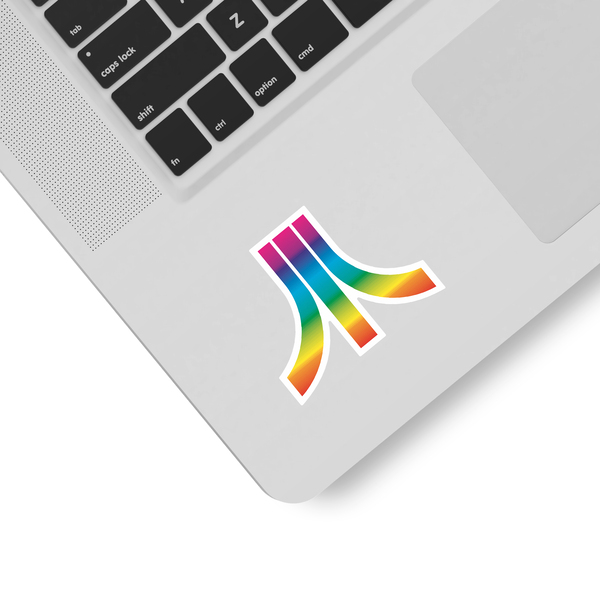 Car & Motorbike Stickers: Atari Multicolored