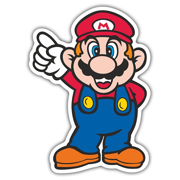Car & Motorbike Stickers: Super Mario Top