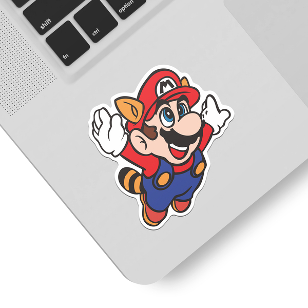 Car & Motorbike Stickers: Super MarioRaccoon