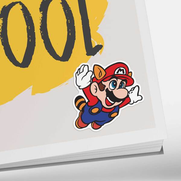 Car & Motorbike Stickers: Super MarioRaccoon