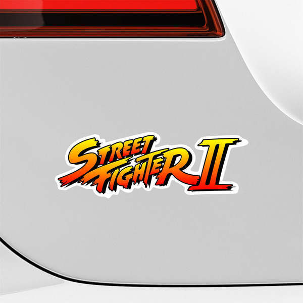 Car & Motorbike Stickers: Street Fighter II Logo Shadow