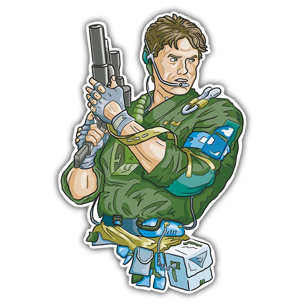 Car & Motorbike Stickers: Solid Snake Cartoon