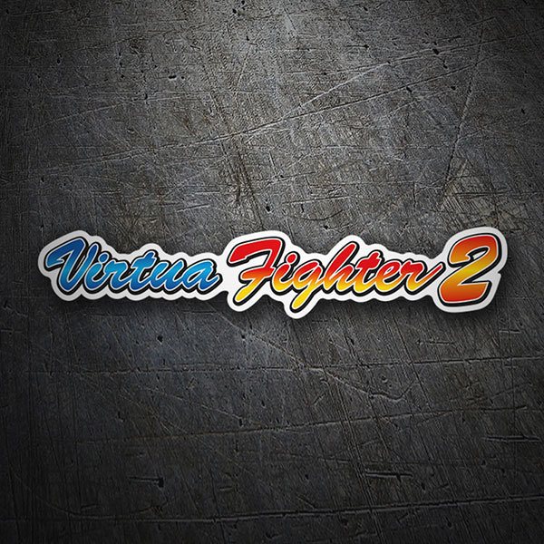 Car & Motorbike Stickers: Virtua Fighter 2 in Retro Design