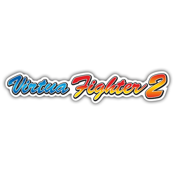 Car & Motorbike Stickers: Virtua Fighter 2 in Retro Design