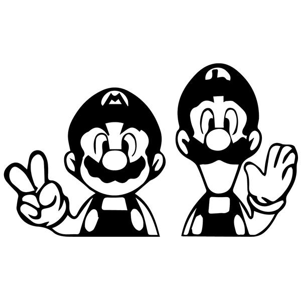 Stickers for Kids: Mario and Luigi