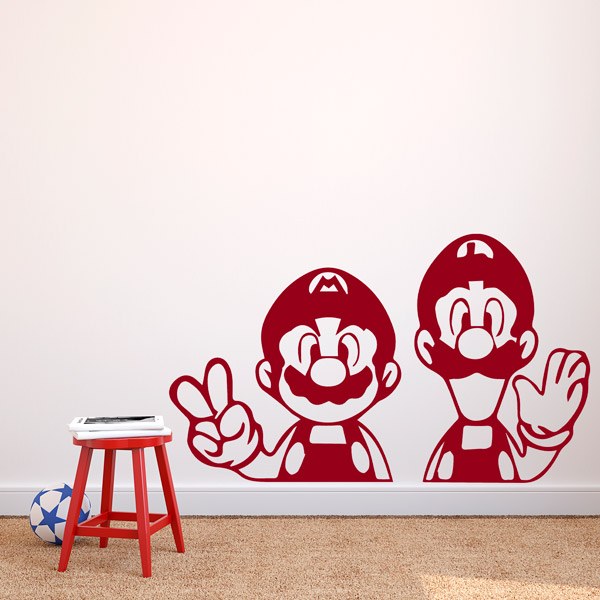 Stickers for Kids: Mario and Luigi