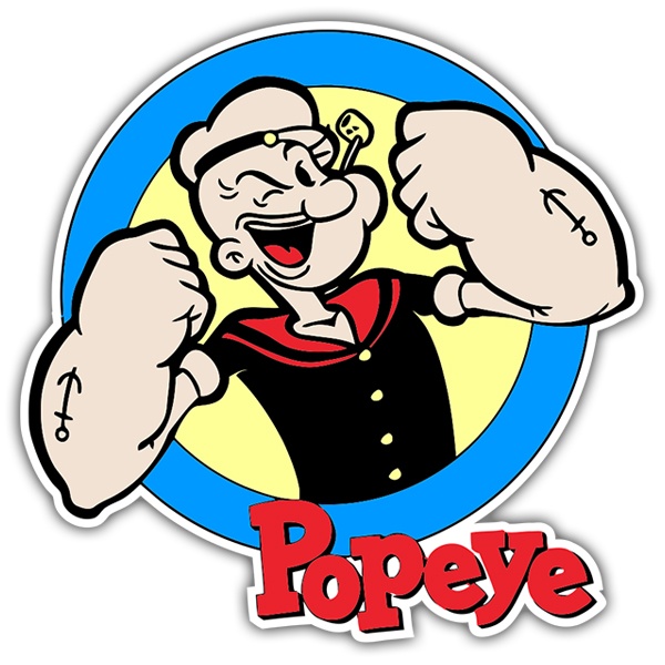 Car & Motorbike Stickers: Popeye the Sailor Man